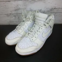 NIKE Dunk Hi ナイキ ダンク ハイ アイボリー 白 ホワイト 黄なり 25.0cm DD1869-109 L09580