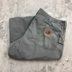 Carhartt　カーハート　FAT　ペインターパンツ　ボトムス　ワークパンツ　古着　グレーに近いグリーン　カーキ系　W40 L32