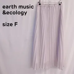 ［アースミュージック&エコロジー］ロングプリーツスカート シフォン 春服 秋服