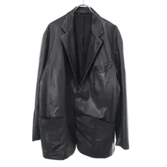 COMOLI コモリ 23AW シープスキン レザー2Bジャケット Y03-01021 ブラック 2のサムネイル