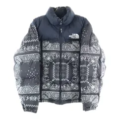 THE NORTH FACE (ザノースフェイス) PRINTED 1996 RETRO NUPTSE JACKET プリンテッド レトロ ヌプシ ジップアップダウンジャケット ブラック NJ1DM96A