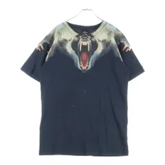 MARCELO BURLON (マルセロバーロン) 両面プリントデザイン クルーネック カットソー 半袖Tシャツ ブラック