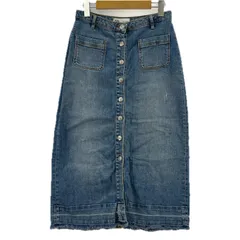 ZARA ザラ フロントボタン デニムスカート sizeEUR S/ブルー系