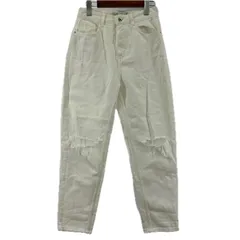 ZARA ザラ ダメージ加工デニムパンツ sizeEUR 38/ホワイト