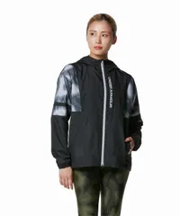 [アンダーアーマー] UA MESH WOVEN FULL ZIP HOODIE Black MD [ブラック] [M]