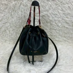 ブルーレーベルクレストブリッジ 2way ハンドバッグ ショルダーバッグ 持ち手部分チェック柄 黒  ★お値段交渉を受け付けます。