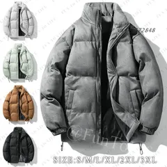 スエード ダウンジャケット メンズ 中綿ジャケット フード付き 中綿コート 秋冬 厚手 防寒 お釣り 登山 中綿入り 軽量 暖かい アウトドア 通勤 防風 アウター vii4w572848