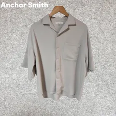 Anchor Smith 綾ドレープ ビッグシルエット オープンカラー半袖シャツ Mサイズのサムネイル