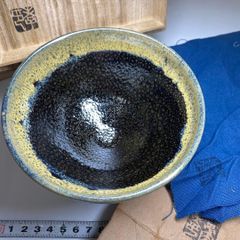中国 禾目天目茶碗 在銘 V R6283 - メルカリ