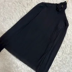 UNITED COLORS OF BENETTON シースルーカットソー ブラック F ハイネック