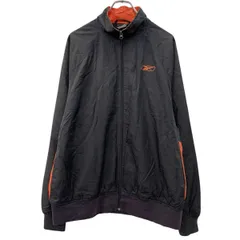 Reebok ジャケット XL ブラック オレンジ リーボック ジップアップ スポーツウェア スポーティー 無地ジャケット 無地 春物 a710-6702のサムネイル