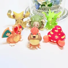 p19 ポケモンキッズ 指人形 5体セット✨【リザードン】カントー 6体セット まとめ売り コレクションや子供へのプレゼントに❣️おもちゃ ソフビ Pokemon グッズ ぬいぐるみ フィギュア