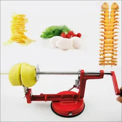 スライサー ポテトカッター スパイラル 家庭用 業務用 調理器具 キッチン じゃがいも キュウリ 手動ポテトフライドポテトのサムネイル