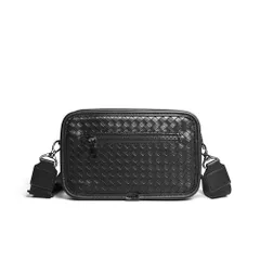 ショルダーバッグ メンズ レディース 斜めがけ ポシェット チャック pu革 小物入れ 男女兼用 横型 通学 軽量 自転車