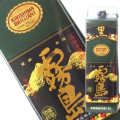 霧島酒造 黒霧島 紙パック 25度 1800ml 宮崎県 芋焼酎のサムネイル