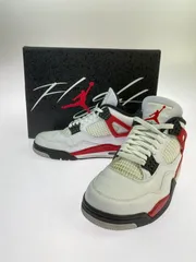 【中古品】NIKE ナイキ AIR JORDAN 4 RETRO RED CEMENT DH6927-161 エアージョーダン4 レトロ レッド セメント スニーカー 靴 【160-251030-jt-04-min】