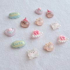 37】マカロンパーツ 9個セット - メルカリ