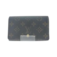 ▼▼LOUIS VUITTON ルイヴィトン レディース 二つ折り財布 モノグラム ポルト モネ・ビエ トレゾール M61730 ブラウン