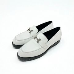 エルメス HERMES ビルバオ パンプス 靴 シューズ レザー イエロー系