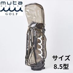 キャディバッグ エンボスクロコ クリア 黒 新品 ムータマリンゴルフ