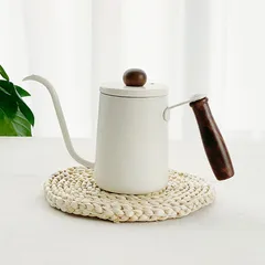 コーヒーポット ドリップポット 直火 対応 蓋付き　目盛り付き　保温 細口 ケトル