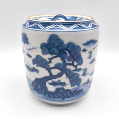 瀬戸水差し 、京焼の染付祥瑞.五良大甫呉祥瑞造（ごりょうだいほごしょんずいぞう) 瀬戸水差し 、京焼の染付祥瑞.五良大甫呉祥瑞造（ごりょうだいほごしょ