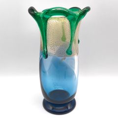 mune 桃原正男作 花瓶 琉球ガラス 現代の名工 奥原硝子製造所 mune様専用 桃原正男作 花瓶 琉球ガラス 現代の名工 奥原硝子製造所