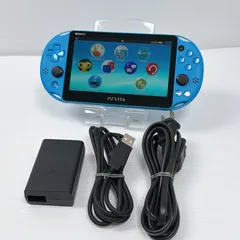 PSVITA アクアブルー sony psvita PCH-2000 FW3.68 遊べるセット 動作確認済み ソニー プレイステーション PlayStation