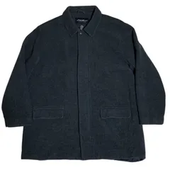 エディーバウアー ウール コート 厚手 シンプル ビジネス カーコート アウター メンズ 古着 長袖