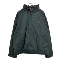 Polo by Ralph Lauren ポロ ラルフローレン ウォームアップジャケット ブラック(メンズ XL)中古 古着 V6220