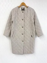 LAVENHAM ノーカラー キルティングコート