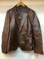 TORNADO MART バッファロークロコ　レザージャケット　ライダース　牛革 TORNADO MART バッファロークロコ レザージャケット ライダース 牛革