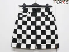 ルイヴィトン LOUIS VUITTON ダミエ デニム ミニスカート ブラック ホワイト RW251WW 【中古】 スカートのサムネイル