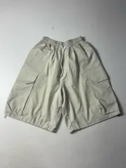 ビッグポケット コットン バミューダ パンツ ライトグレー