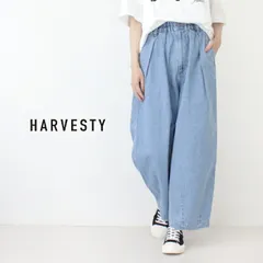 ハーベスティ HARVESTY デニムサーカスパンツ ナローシルエット ライトブルー A12418-93 日本製 ボトムス ジーンズ ワイド バルーン レディース メンズ 男女兼用