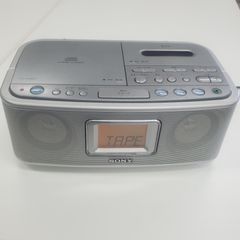 ソニー SONY CFD-E500TV CDラジカセ AM/FMラジオ受信 CD/テープ再生確認済み 08年製 ラジオカセットコーダー ac電源ケーブル付き #4637
