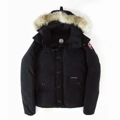 【最終値下げ】美品 カナダグース ジャスパー　黒 サイズＬ コヨーテファー 最終値下げ】美品 カナダグース ジャスパー 黒 サイズL コヨーテ