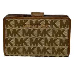 マイケル コース ジェットセット トラベル ミディアム バイフォールド ジップコインウォレット 二つ折り財布 財布 ブラウン MICHAEL KORS レディース 美品 正規品 上品な印象 高級感あるデザイン