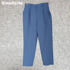 SINPLICITE ライトブルー タック入りスラックス Fサイズ
