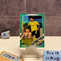 2021 Topps Chrome UEFA Champions League Jadon Sancho 48/99 Borussia Dortmund Mojo Refractor カード