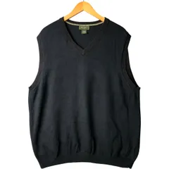 古着 エディーバウアー Eddie Bauer Vネック コットンニットベスト メンズXL相当/eaa592694