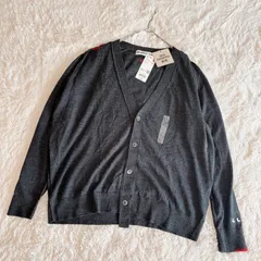 ユニクロ　UNIQLO アニヤハインドマーチ　メリノ　オーバーサイズ　Ｖネック　カーディガン　ダークグレー　新品　レディース