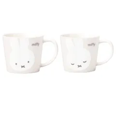 新品 ミッフィーホワイトフェイス ペアマグセット