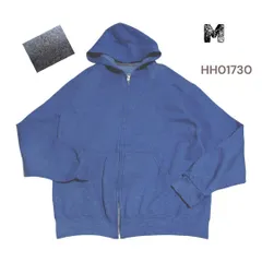 フルーツオブザルーム無地フルジップパーカーMブルー　HH01730フーディー