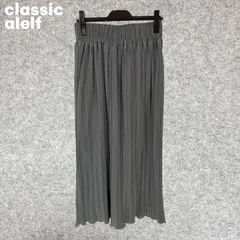 classicalelfグレー プリーツロングスカート Lサイズ