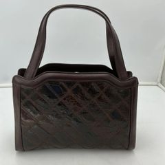 高級✨美品✨M&K TOKYO✨ハンドバッグ カデナ 南京錠 ブラウン シボ革