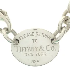 TIFFANY&Co. ティファニー ネックレス チョーカー リターン トゥ ティファニー オーバル タグ シルバー 925 アクセサリー