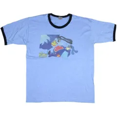 【L】00s Beatles ビートルズ Yellow Submarine イエローサブマリン リンガー Tシャツ