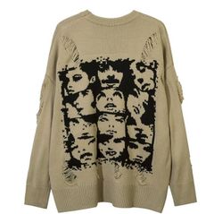 完売入手不可品✨️EDITORIAL DEPARTMENT ブラウンニットLサイズ 