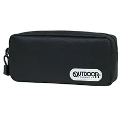 【ブラック S1409182】 ペンケース OUTDOOR アウトドアプロダクツ 無地 シンプル ペンポーチ 筆箱 大容量 高校生 中学生 小学生 男子 女子 男の子 女の子 キッズ 子供 おしゃれ メンズ レディース 大人
